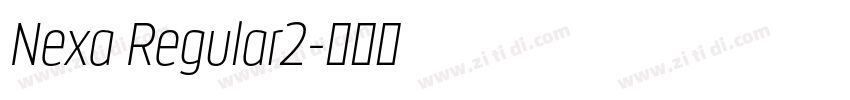 Nexa Regular2字体转换